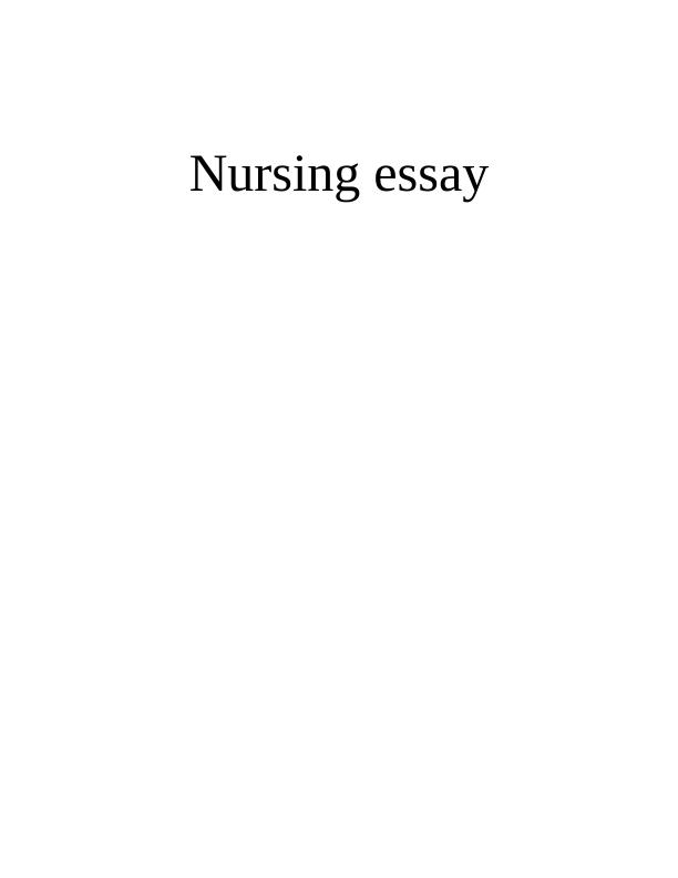 Role of Nursing in Meeting Standards of Midwifery and Nurses: A Case ...