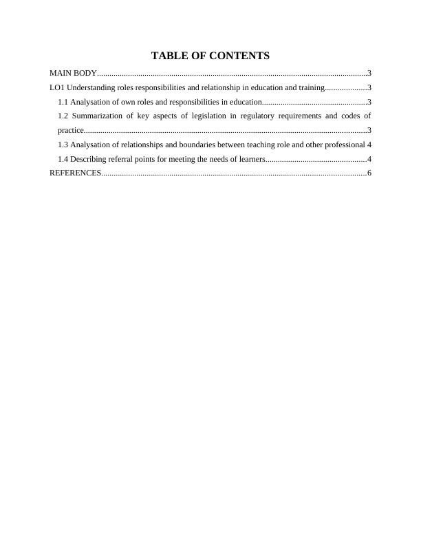 Roles, Responsibilities and Relationships in Education and Training