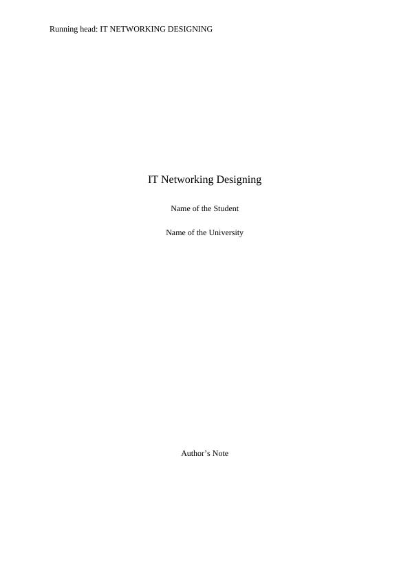 IT Networking Designing_1