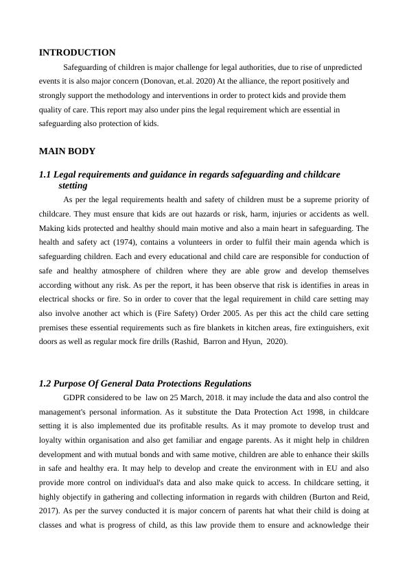 Safeguarding in a Childcare Setting: Legal Requirements, Policies, and Procedures_2