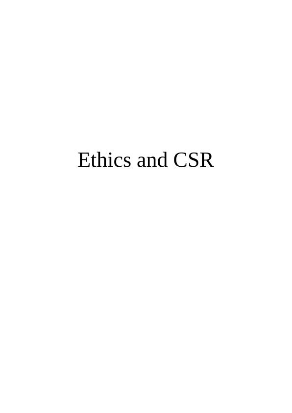 Business Studies: Ethics and CSR in Sainsbury's_1