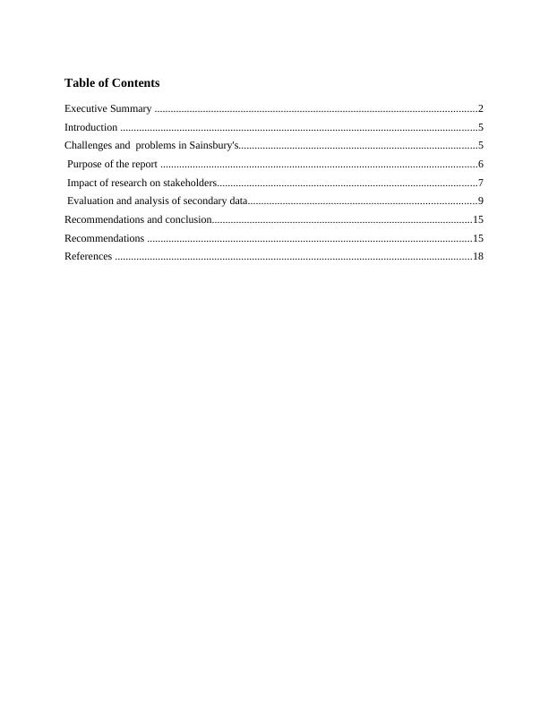 Challenges and Recommendations for Sainsbury's: A Stakeholder Analysis