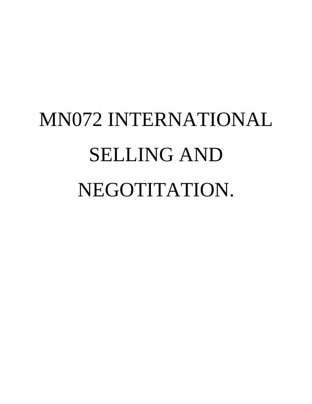 Sales Cycle of Johnston's for International Selling and Negotiation_1