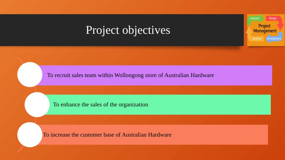 Recruitment of Sales Team for Australian Hardware in Wollongong Store_3