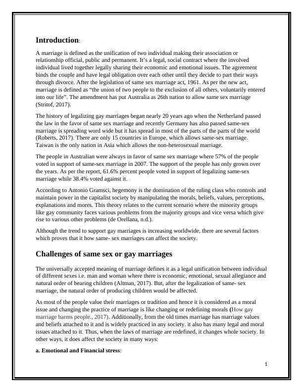 Challenges of Same-Sex Marriages in Society_1