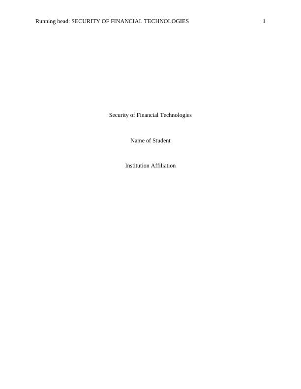 Security of Financial Technologies_1