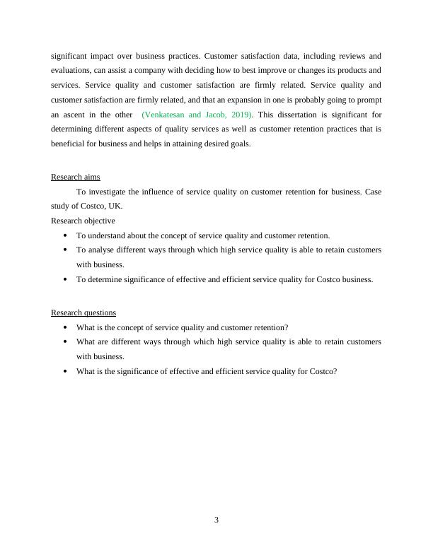 Influence of Service Quality on Customer Retention A Case of Costco