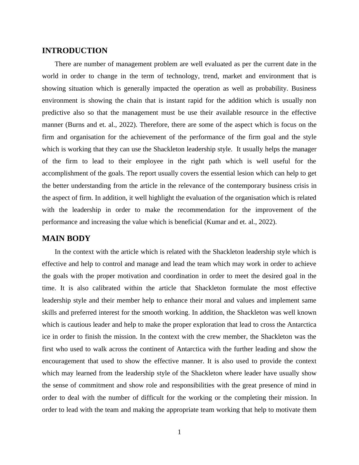 Shackleton Leadership Style Lessons for Contemporary Business Crisis