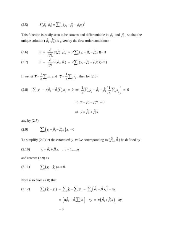 Simple Linear Regression | Desklib