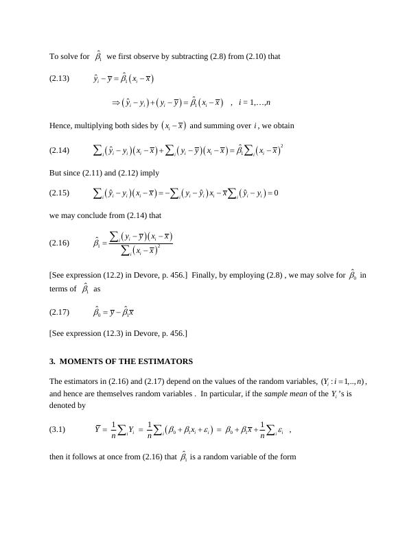 Simple Linear Regression | Desklib