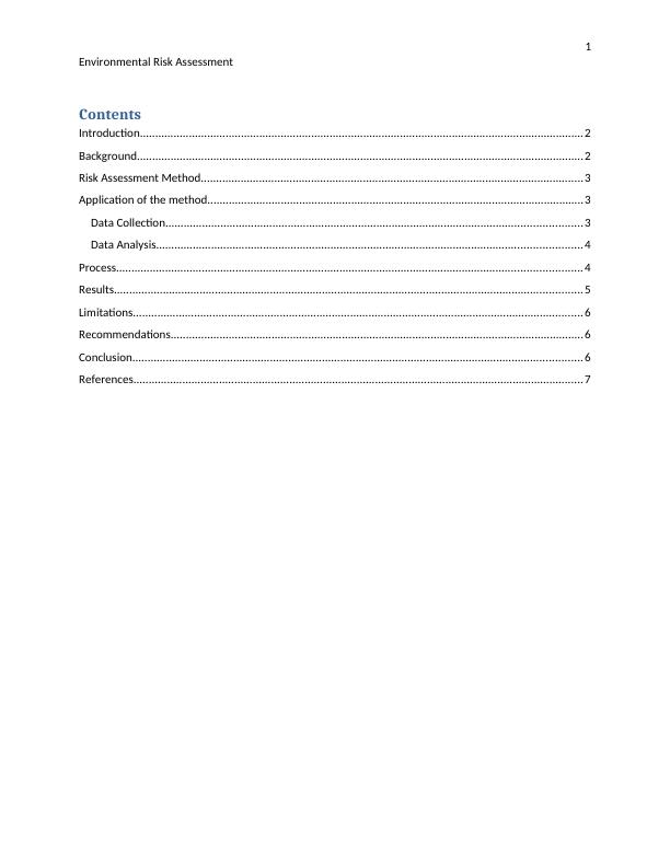 Environmental Risk Assessment for Skin Cancer in Outdoor Workers