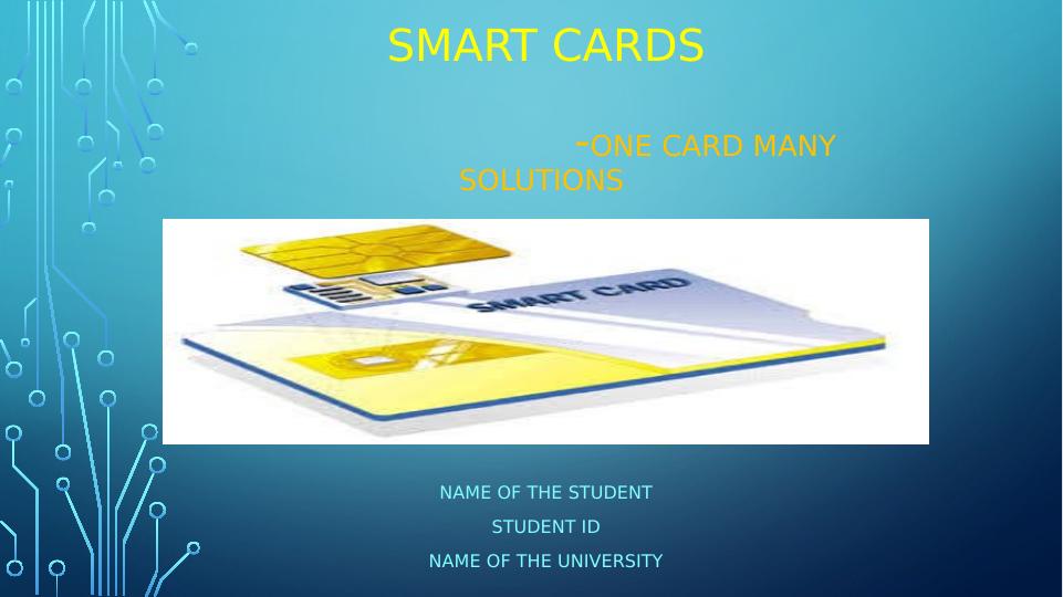 Smart Cards One Card Many Solutions 1675