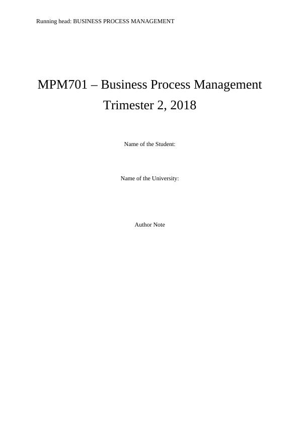 Business Process Management for Smart Shirt Pty Ltd_1