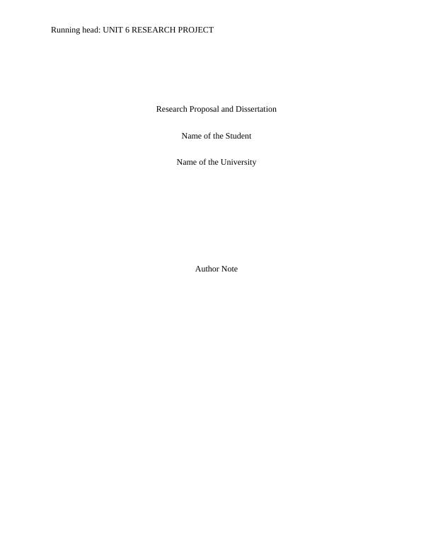 Effects of Smoking on Human Health: Research Proposal and Dissertation