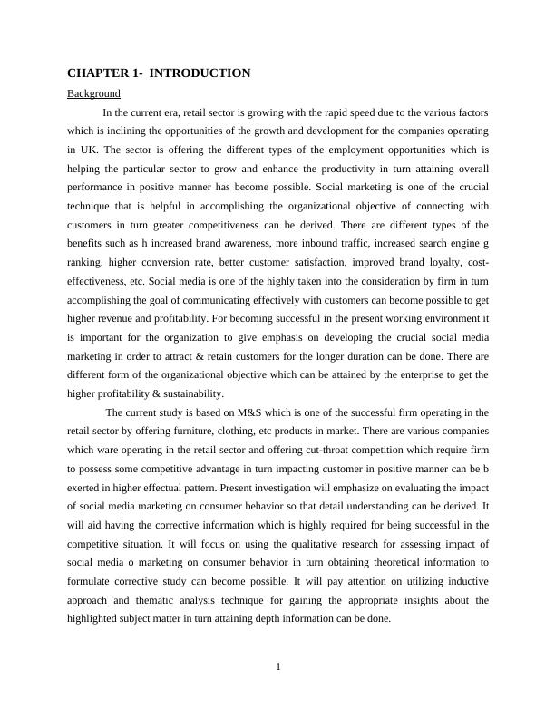 Impact of Social Media Marketing on Consumer Behavior in UK Retail Sector: A Case Study of M&S_3