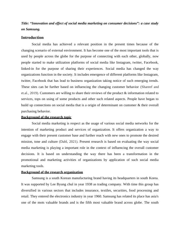 Innovation and Impacts of Social Media Marketing on Consumer Decisions: A Case Study on Samsung_4