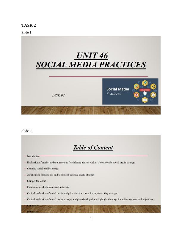 Unit 46 Social Media Practices Task 02 Designed Presentation Slides and Speaker Notes_3