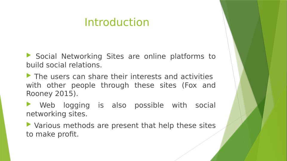 Methods used by Social Networking Sites for Making Profit