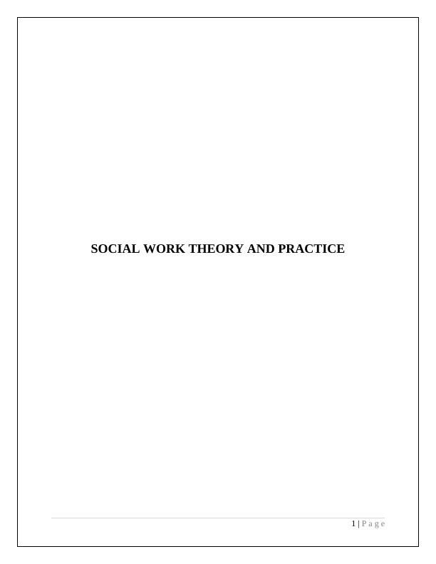 Social Work Theory and Practice: Gender Discrimination, Safety Features, and Domestic Violence_1