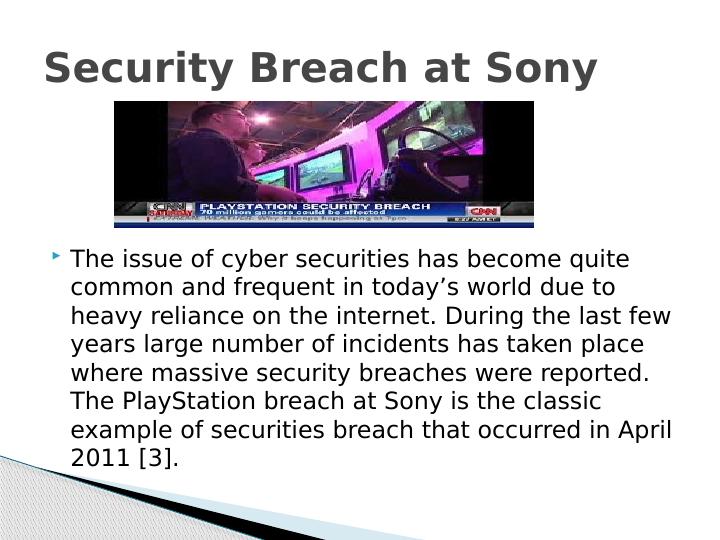 Sony PlayStation Breach: A Case Study on Security Breaches_3