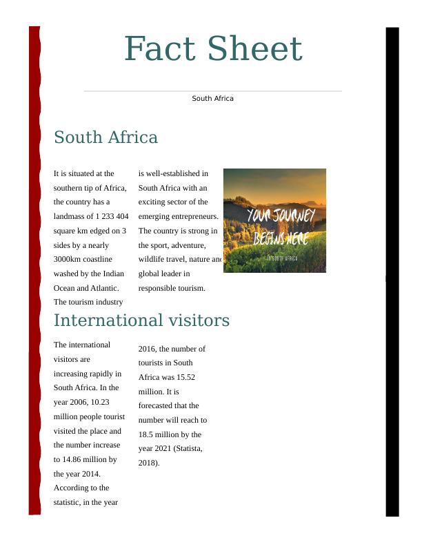 Tourism in South Africa: Facts, Figures and Attractions_1