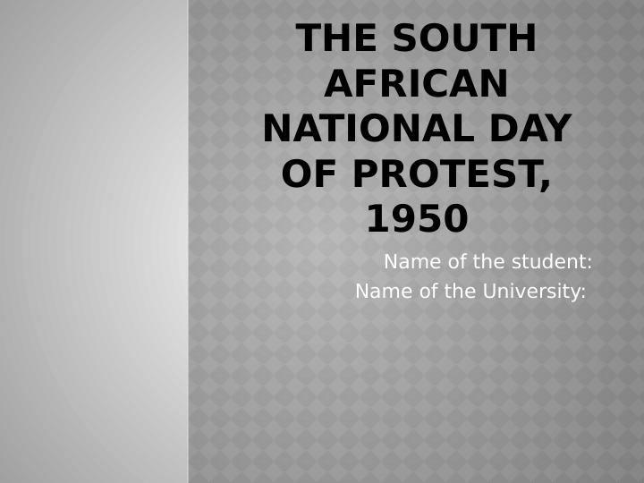The South African National Day of Protest, 1950_1