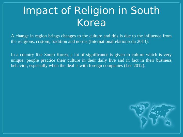 Impact of South Korean Religion on Entrepreneurs in International Business_3