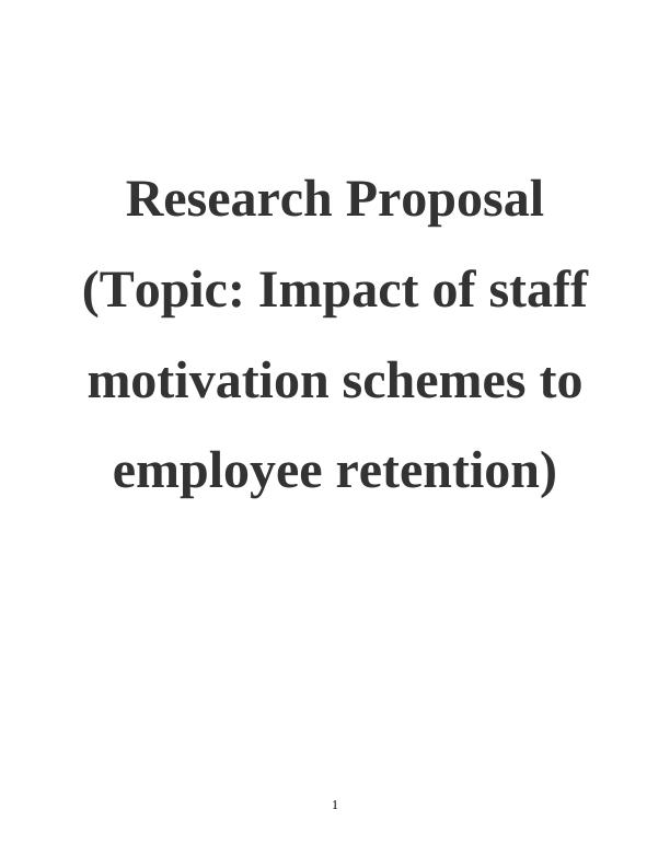 Impact of staff motivation schemes on employee retention: A case study of Aston Martin_1