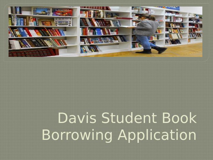 Davis Student Book Borrowing Application_1