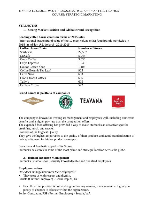 A Global Strategic Analysis of Starbucks Corporation_4