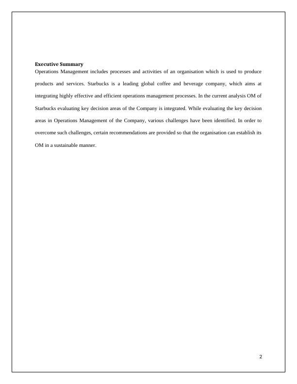 Operations Management of Starbucks: Challenges and Recommendations_2