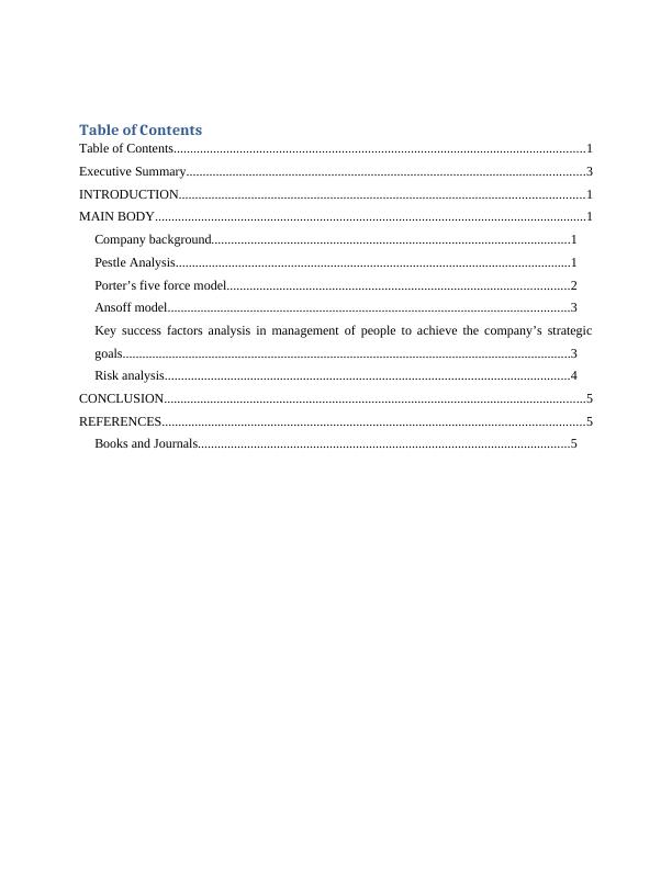 Strategic Planning and Policies of Starbucks A Case Study