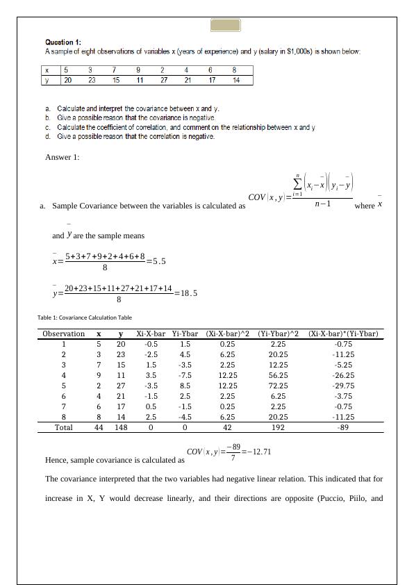 Statistics Assessment 1 for STA101 - Statistics for Business_2