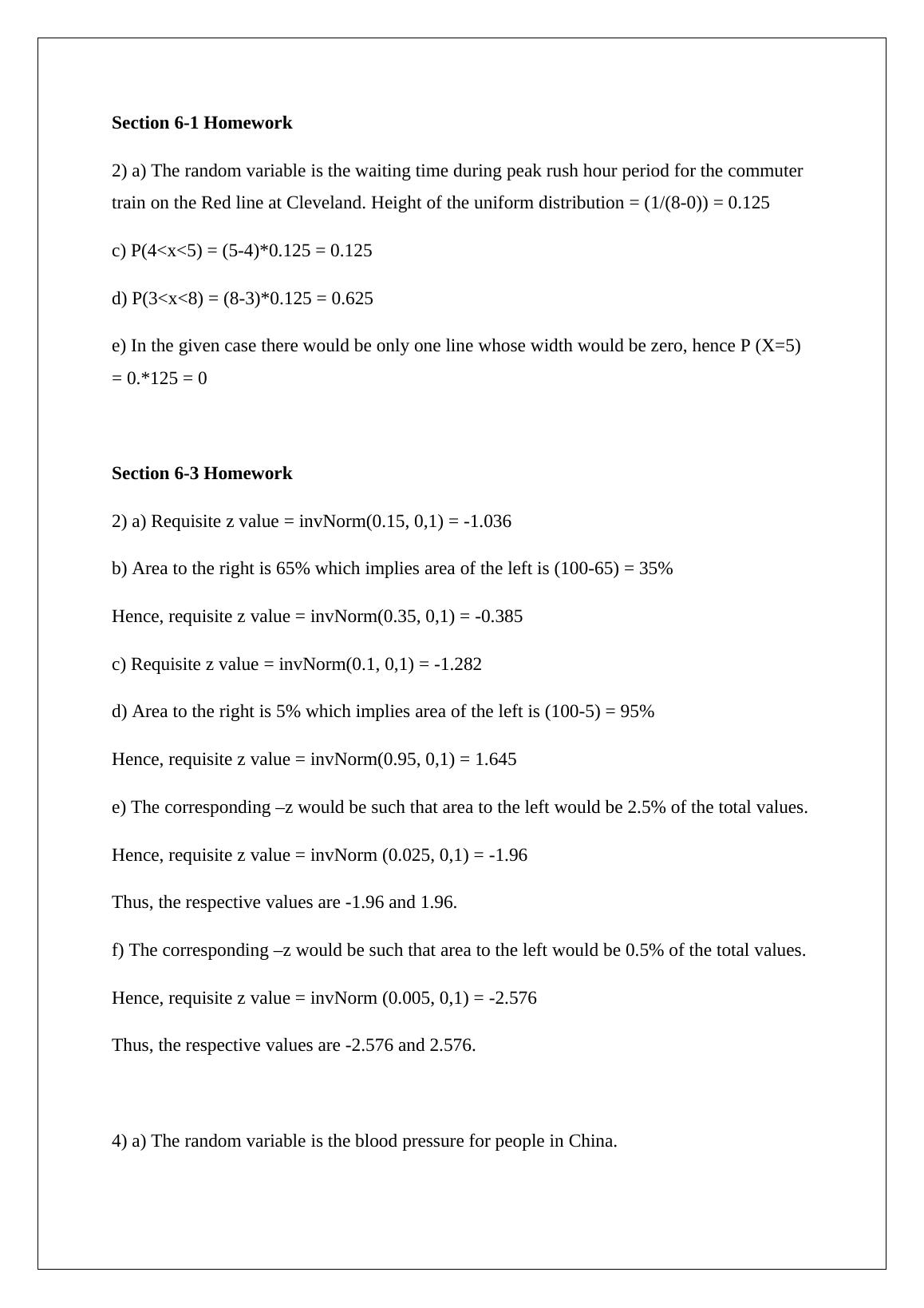 statistics homework examples