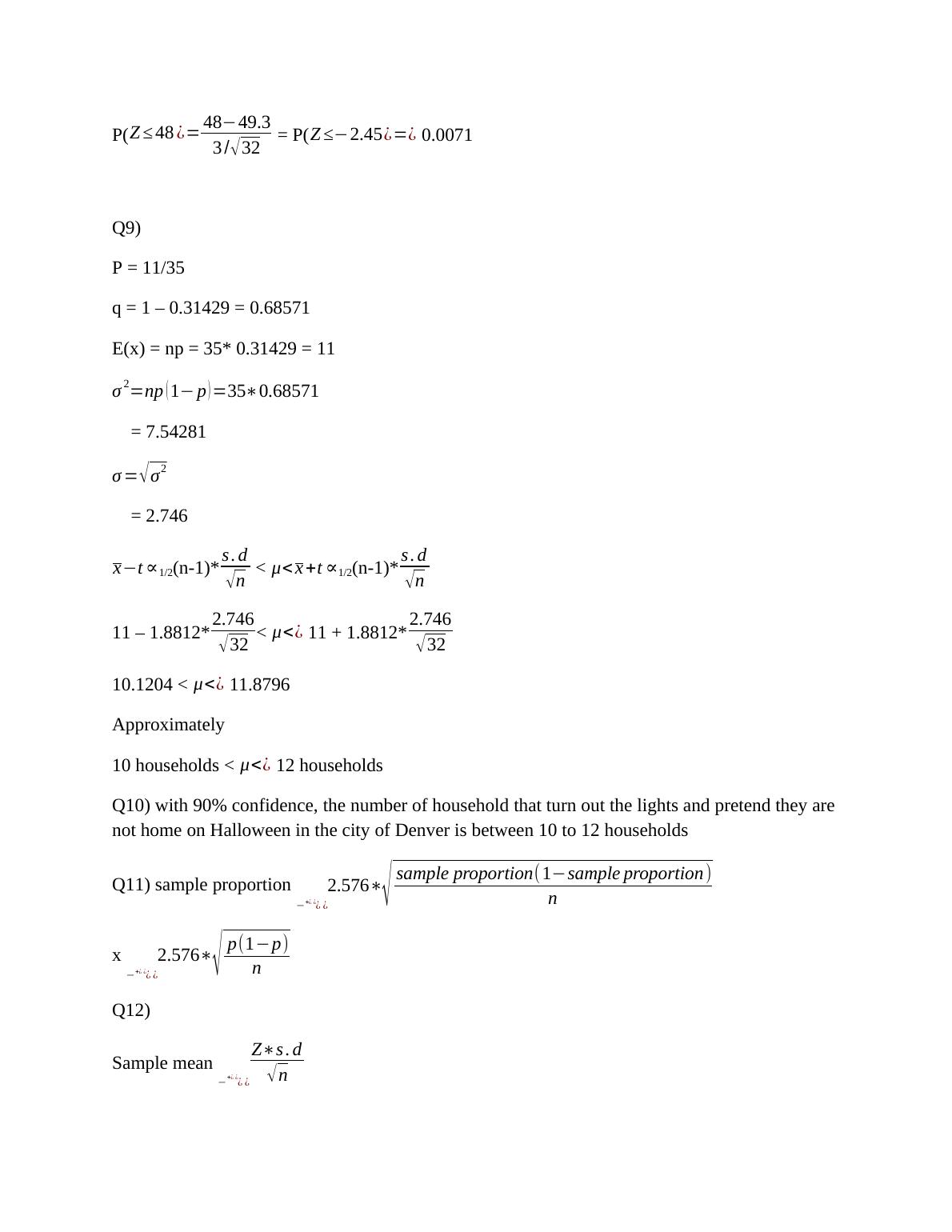 Statistics Practice Problems with Solutions for Desklib