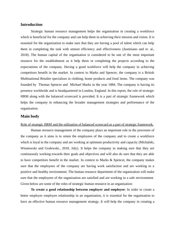 Role of Strategic HRM and Balanced Scorecard in Organizational Performance