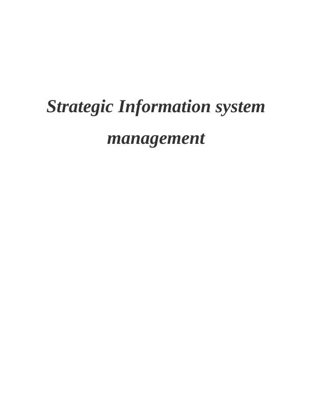 case study in information system