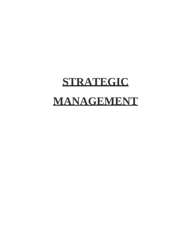 Strategic Management for Crisis: A Case Study on Tesco Company_1