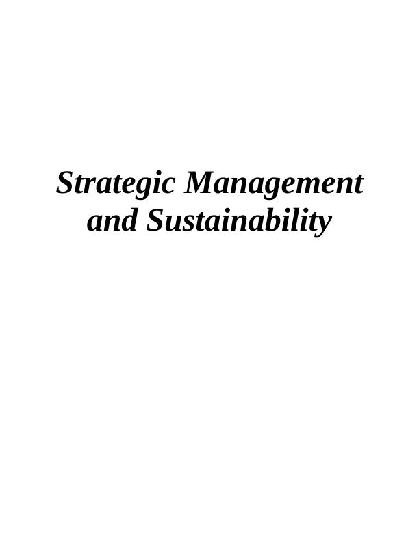 Strategic Management and Sustainability Assessment 2_1