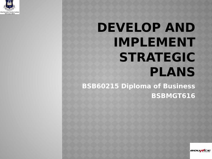 Develop and Implement Strategic Plans for Bounce Fitness_1