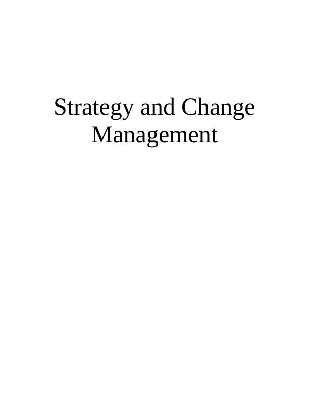 Strategy and Change management- HSBC Bank_1