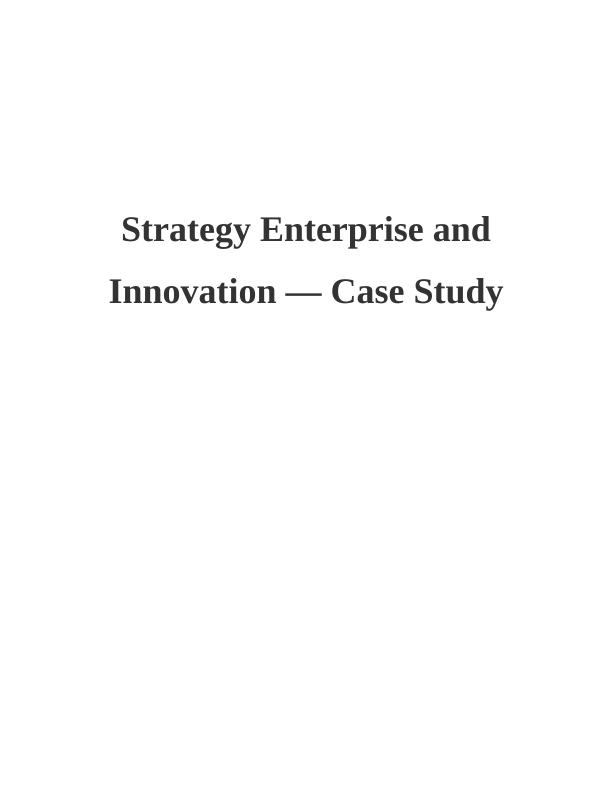 case study as innovation