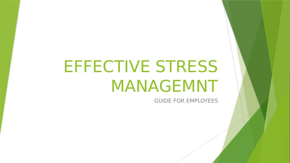 Effective Stress Management Guide for Employees_1