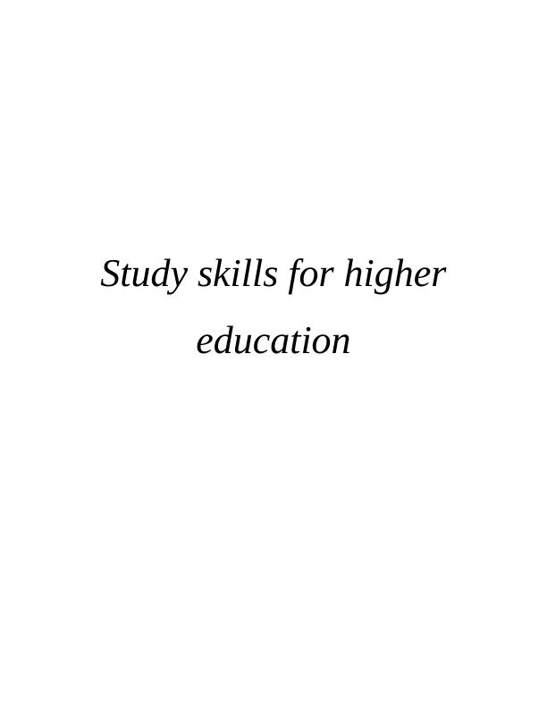 Study Skills for Higher Education: Howard Gardener's Theory of Multiple Intelligences and Teaching Methods for Effective Learning_1