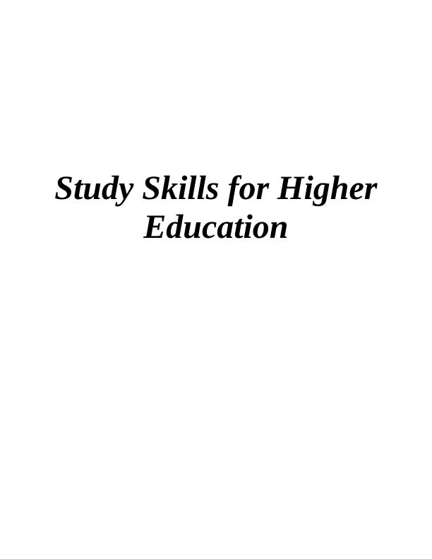 Study Skills for Higher Education: VARK Model and Learning Styles_1