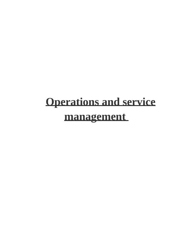 Operations and Service Management_1