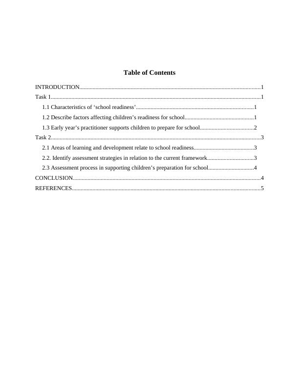 Support Children’s Transition to School: Factors Affecting Readiness ...