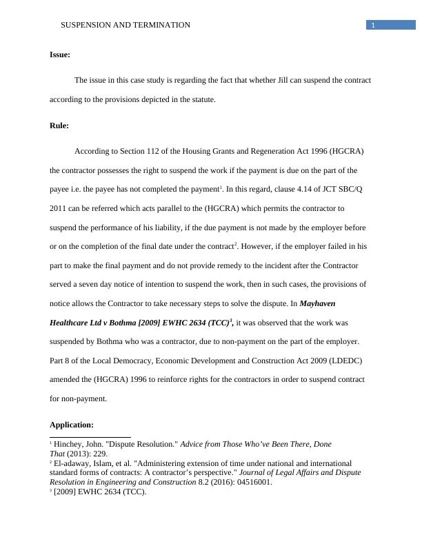 Suspension and Termination Desklib