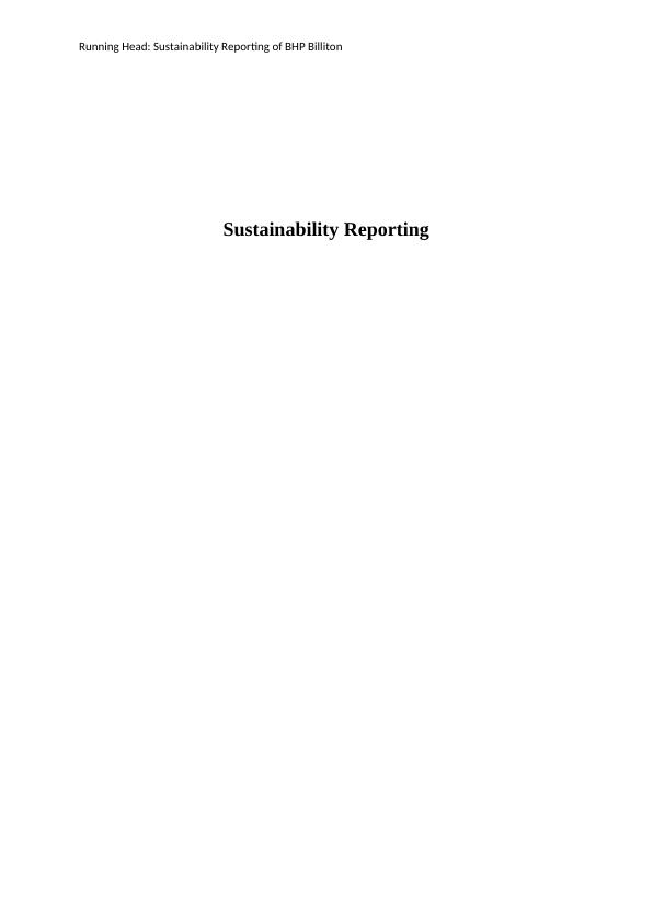 Sustainability Reporting of BHP Billiton_1