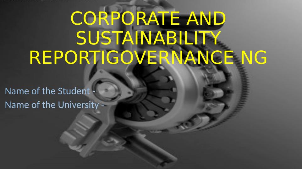 Corporate and Sustainability Reporting: Governance_1